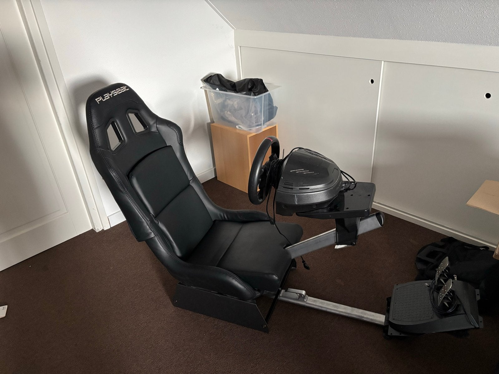 Playseat Revolution incl. Thrustmaster T300 Ferrari edition, Ophalen, Zo goed als nieuw, Playseat of Racestoel, PlayStation 3
