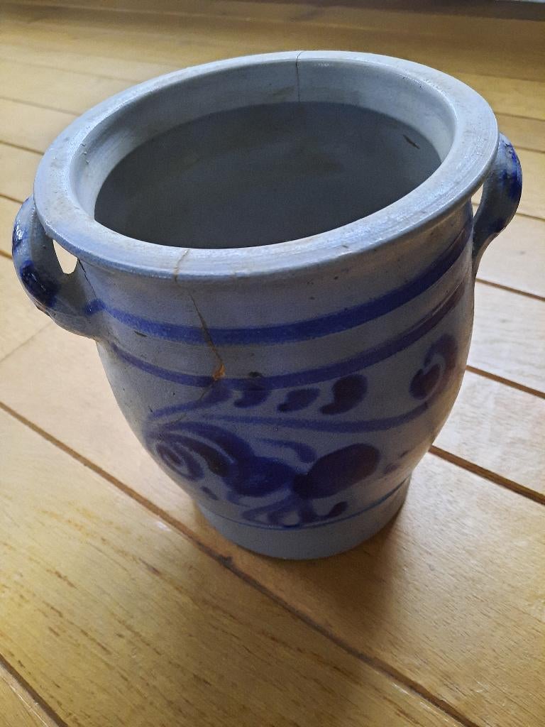 Brocante Keulse boter pot vaas, Antiek en Kunst, Antiek | Keramiek en Aardewerk, Ophalen of Verzenden