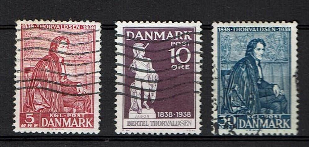 Denemarken michel 247-249 gestempeld, Verzenden, Denemarken, Gestempeld
