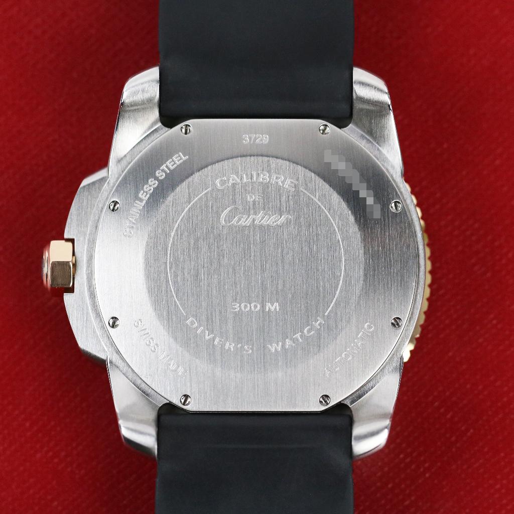 Cartier Calibre de Cartier Diver 42 (Zeer goed/ 2015), Overige merken, Staal, Polshorloge, Kunststof