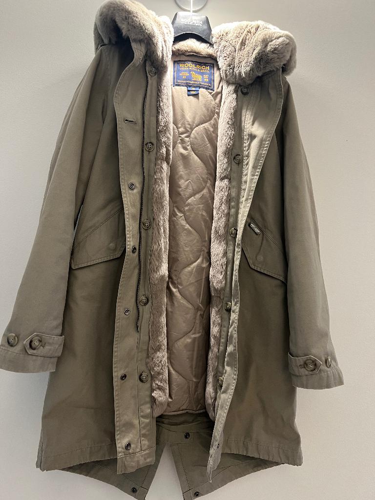 woolrichjas met uitneembare voering, Ophalen, Beige, Zo goed als nieuw, Woolrich