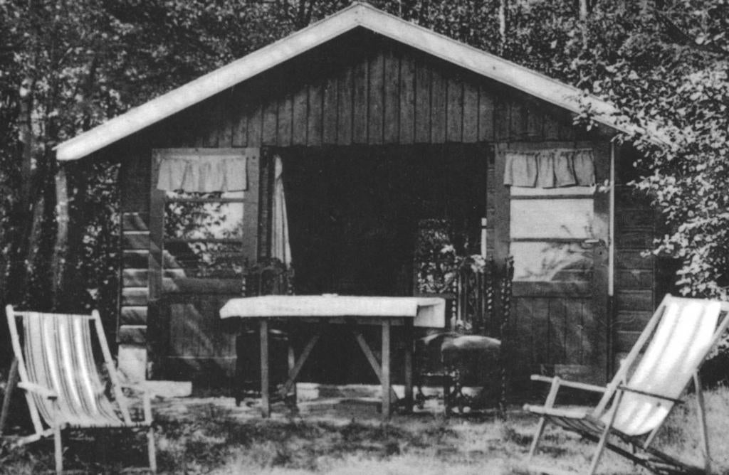 991166 Voorthuizen 1958 Gld Bungalow Vakantiehuisje Gelopen, Ophalen of Verzenden, 1940 tot 1960, Gelopen, Gelderland