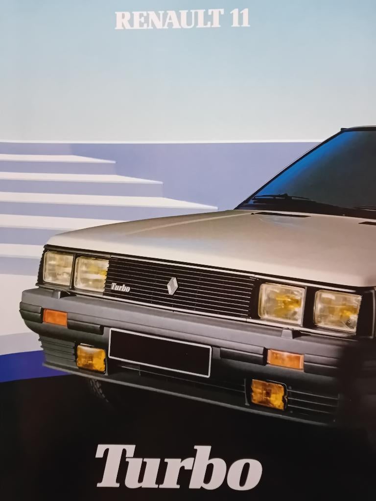 Brochure Renault 11 Turbo, Ophalen of Verzenden, Zo goed als nieuw, Renault