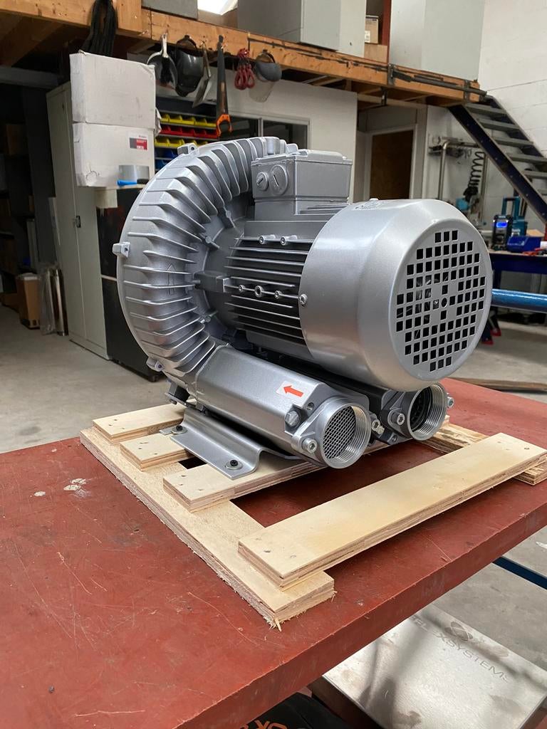 Blower vacuümpomp Zijkanaalventilator 2,2Kw, 800 liter/min of meer, Nieuw, Ophalen of Verzenden, Olievrij