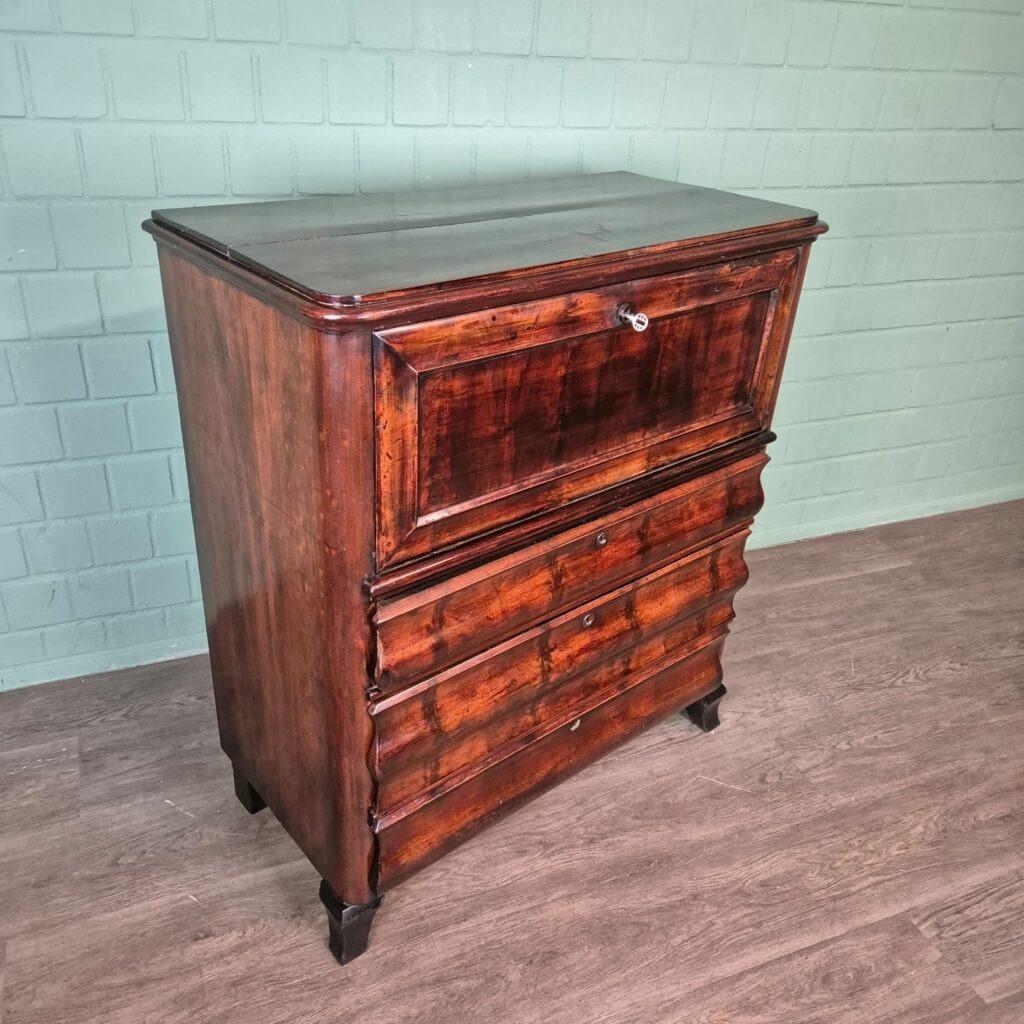 27261 Secretaire Biedermeier 1850 Mahonie, Huis en Inrichting, Kasten | Secretaires, Zo goed als nieuw, Verzenden