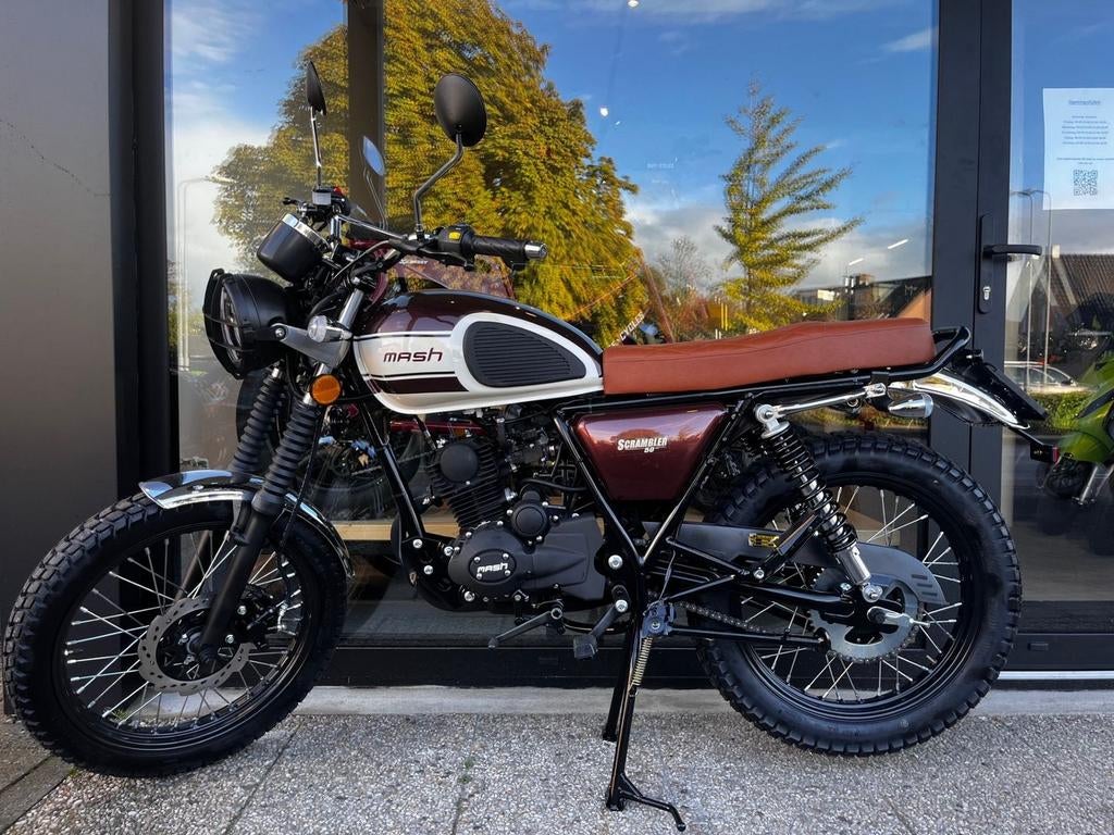 Mash Scrambler | Zwart/Rood | Reserveer Nu Beperkte Levering, MASH, Onbekend, Nieuw, Ophalen of Verzenden