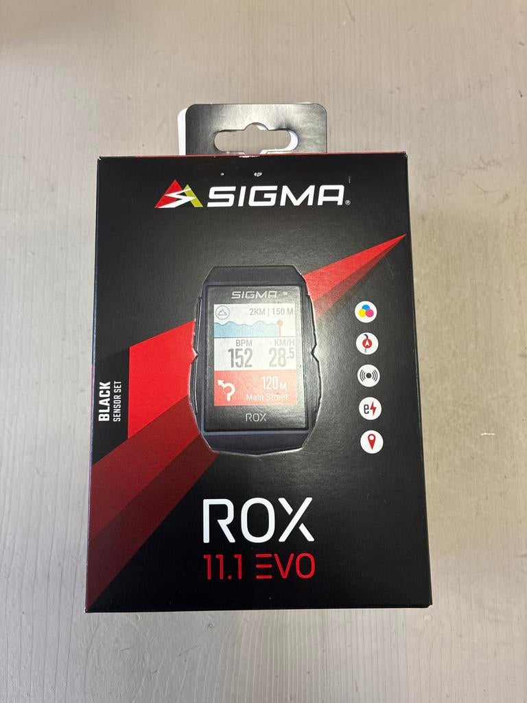Sigma ROX 11.1 EVO Fietscomputer - Nieuw in doos!, Fietsen en Brommers, Fietsaccessoires | Fietscomputers, Nieuw, Cadanssensor