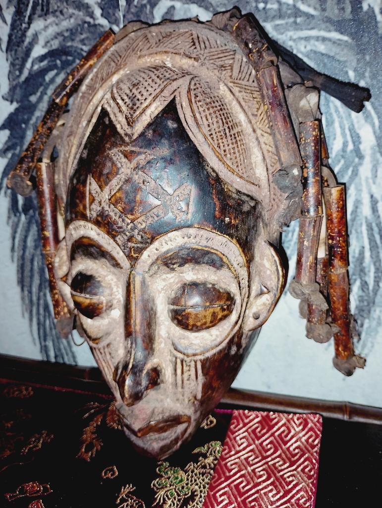 Afrikaanse traditioneel tribaal Chokwe masker, Ophalen of Verzenden