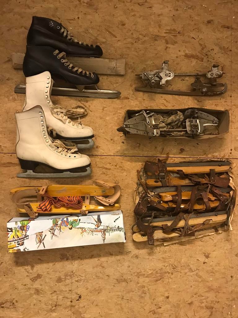 Leren noren, kunstschaatsen, friese doorlopers, Sport en Fitness, Schaatsen, Ophalen, Gebruikt, Overige typen, Overige merken