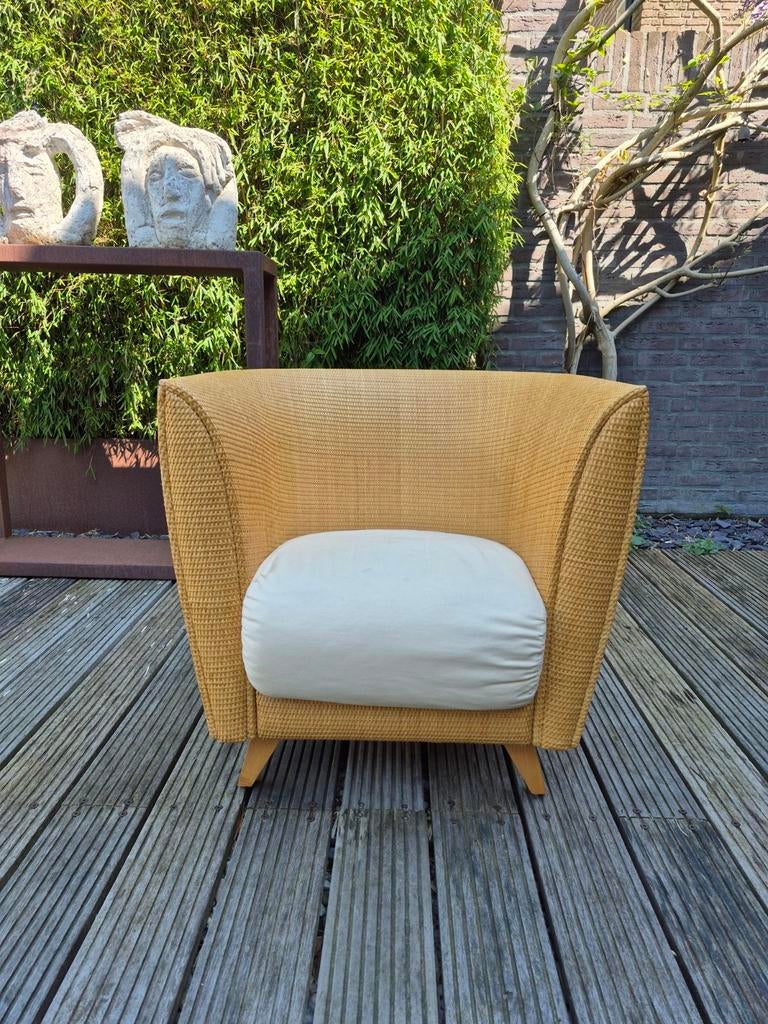 Design fauteuil Cosy Ton rotan, Ophalen, Gebruikt, Minder dan 75 cm, Design