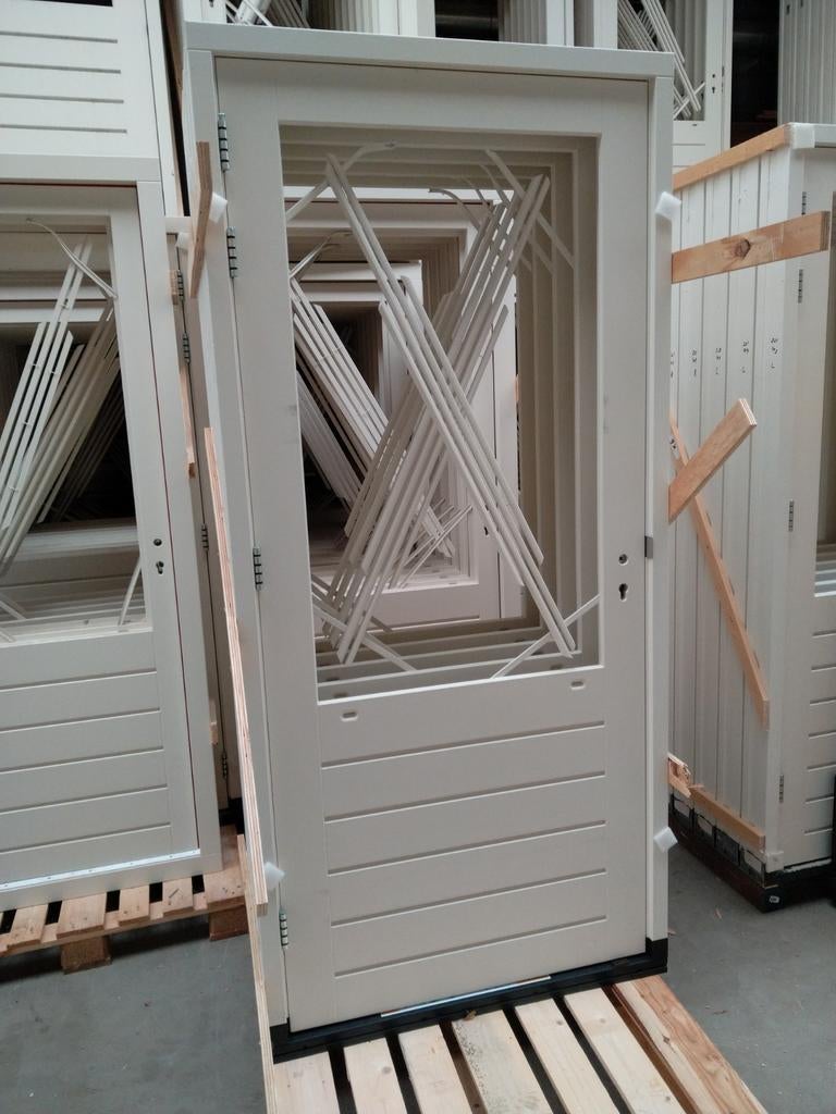 Hardhouten achterdeur kozijnen, 75 tot 150 cm, Deurkozijn, Nieuw, Ophalen of Verzenden