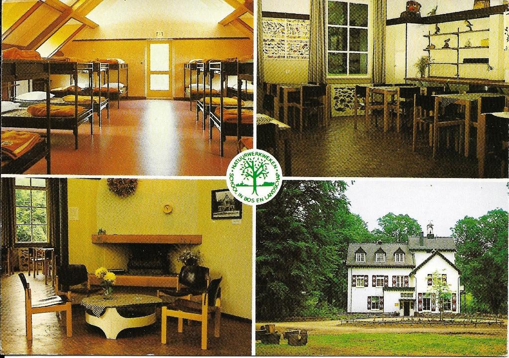 Ansichtkaart	Apeldoorn	Woldhuis	4-luik	Natuurweken school, Verzenden, 1980 tot heden, Gelopen, Gelderland