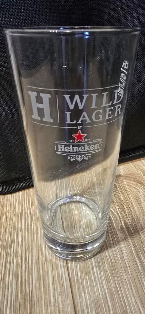 Heineken H wild lager glas, Ophalen of Verzenden, Nieuw, Glas of Glazen, Heineken