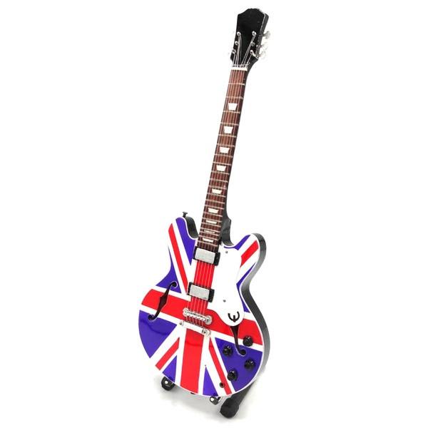 Noel Gallagher Oasis miniatuur gitaar 25cm mini guitar deco, Verzamelen, Muziek, Artiesten en Beroemdheden, Nieuw, Foto of Kaart