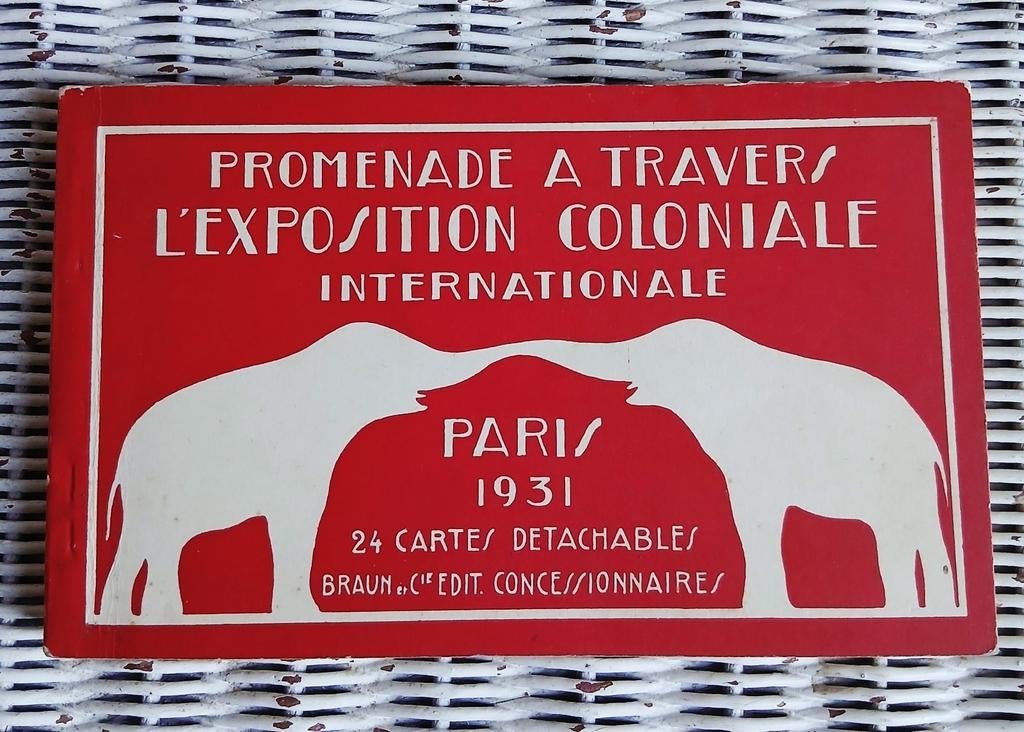 Mapje 24 kaarten Parijs 1931 Int. Koloniale Tentoonstelling, Verzamelen, Ansichtkaarten | Buitenland, Ongelopen, Frankrijk, 1920 tot 1940