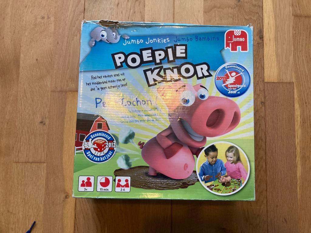 Spel Jumbo, poepie knor, compleet!, Een of twee spelers, Ophalen of Verzenden, Gebruikt