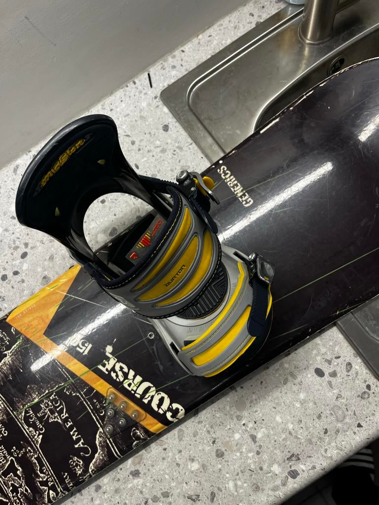 Snowboard met Burton bindingen, Ophalen of Verzenden, Gebruikt, Board