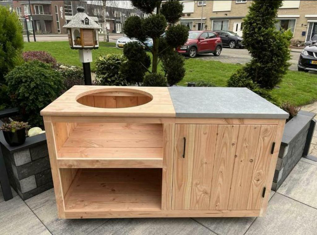 BBQ Tafel / Buitenkeuken Douglas, Ophalen of Verzenden, Nieuw, Houtskool
