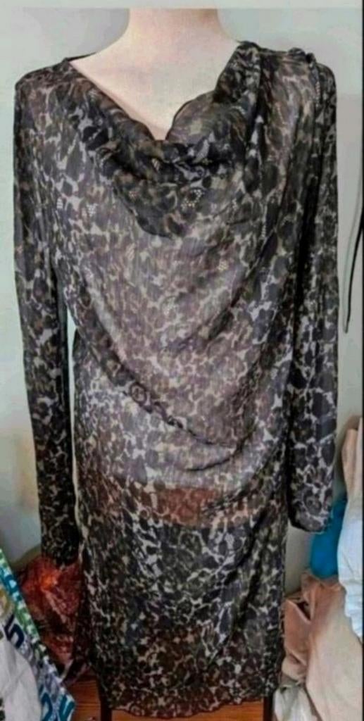 Tijger tuniek, Kleding | Dames, Ophalen of Verzenden, Zo goed als nieuw, Maat 38/40 (M), Bruin