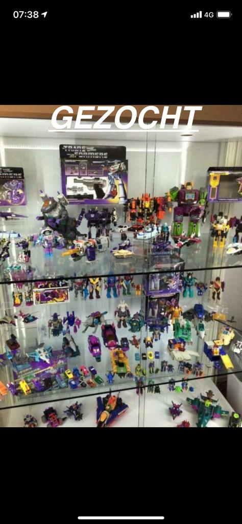 Te Koop gevraagd: Speelgoed Transformers G1 GI Joe M.A.S.K.