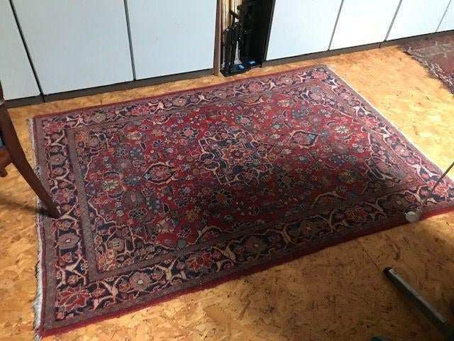 Antiek tapijt, Perzisch pers vloerkleed 1.24 x 1.96 m, Ophalen