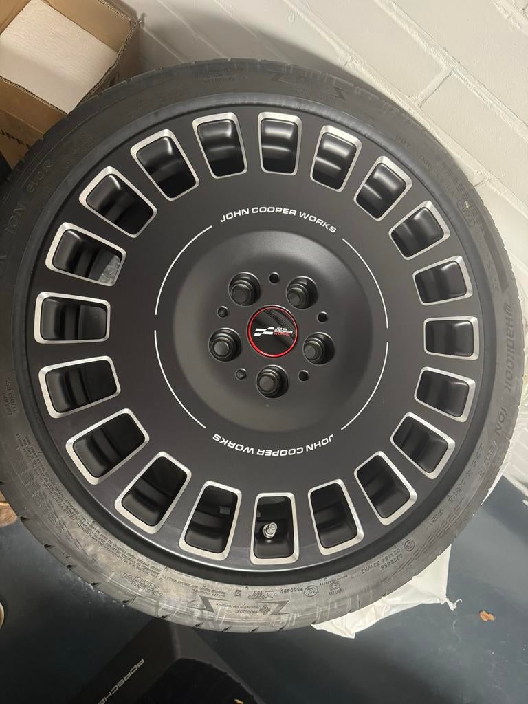 Mini JCW Rallye Velgen met Zomerbanden 225/40 R18, Auto-onderdelen, Banden en Velgen, Ophalen, 18 inch, Banden en Velgen, Nieuw