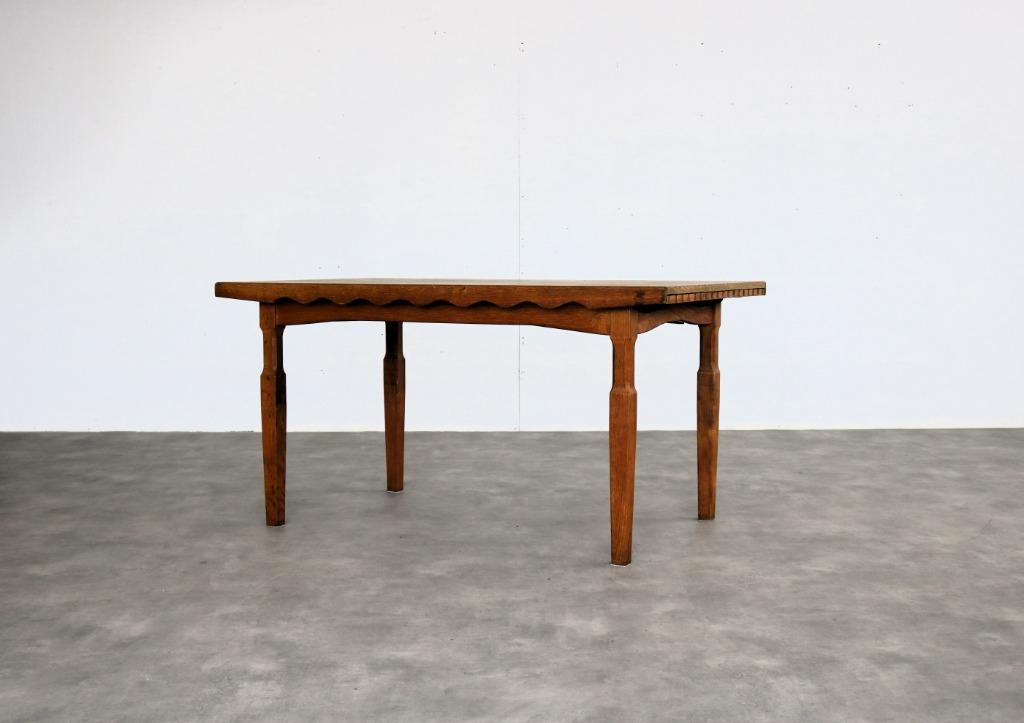 brutalist eettafel | vintage tafel | eiken | Kjaernulf, Gebruikt, 100 tot 150 cm, Eikenhout, Timbeije@hotmail.com