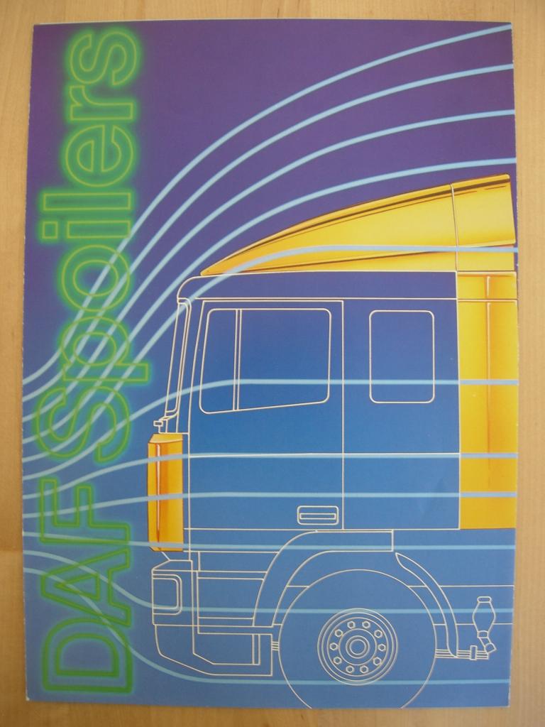 DAF Spoilers Brochure 1988 - NL 95 3600 3300 2800 2500 2300, Boeken, Auto's | Folders en Tijdschriften, Zo goed als nieuw, Overige merken