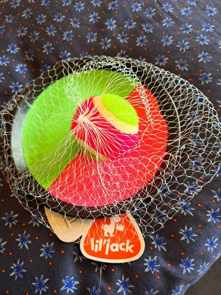 Plakbal klitterband spel met tennisbal, Ophalen, Nieuw
