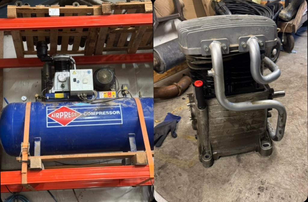 Airpress K 500-1500 Super Compressor Pomp opknapper, Doe-het-zelf en Verbouw, Compressors, Zo goed als nieuw, 10 bar of meer, 100 liter of meer