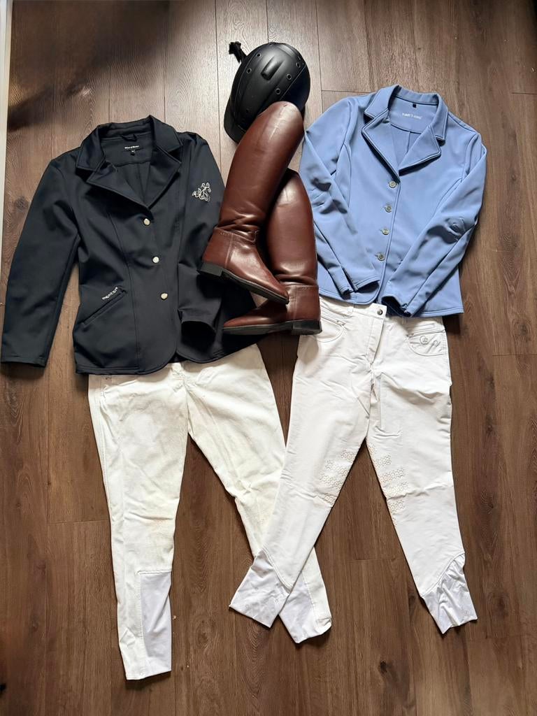 Wedstrijd kleding paardrijden maat 42, Dieren en Toebehoren, Paardrijkleding, Ophalen of Verzenden, Zo goed als nieuw, Dressuur
