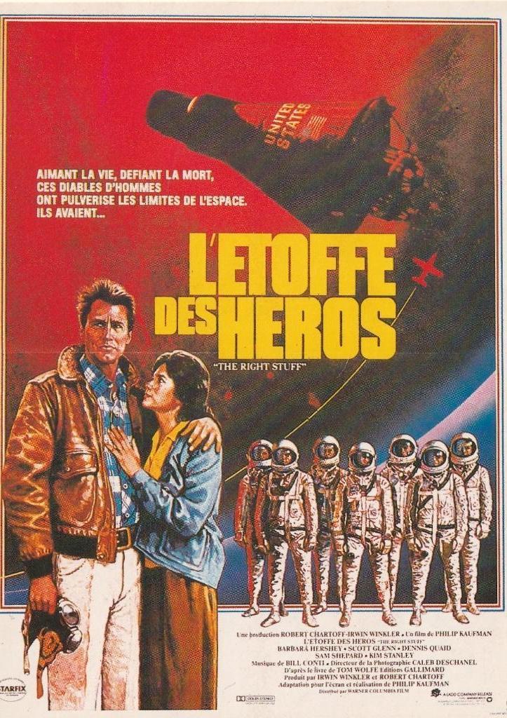 Kaart "The Right Stuff" - Sam Shepard & Barbara Hershey, Verzenden, 1980 tot heden, Ongelopen, Sterren en Beroemdheden