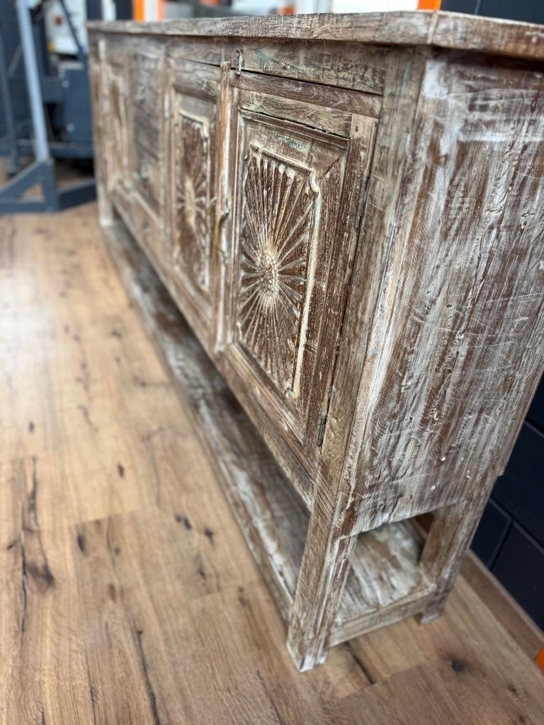 Prachtig India/Ibiza style dressoir, Huis en Inrichting, Kasten | Dressoirs, Ophalen, Nieuw, 25 tot 50 cm