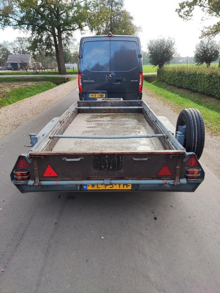 ANSSEMS tandem aanhangwagen (laadvermogen 1.380 kg.), Ophalen of Verzenden, Gebruikt