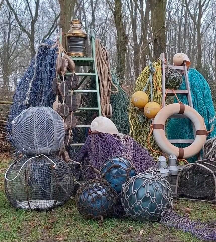 Oude antieke scheepslampen, Gebruikt, T, Ophalen of Verzenden, N