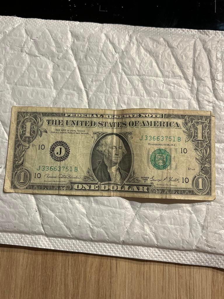 Amerikaanse Dollar - 1969 D - 1 Dollar Biljet, Postzegels en Munten, Munten | Amerika, Ophalen of Verzenden, Noord-Amerika, Losse munt