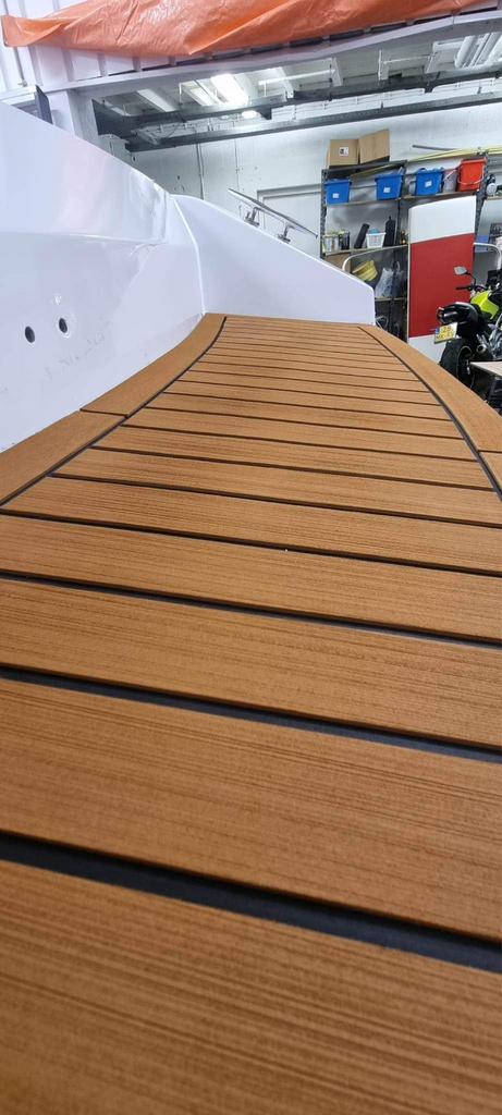 Bootvloer, eva foam teak,, zelfklevend 240x120x0,6 cm, Watersport en Boten, Ophalen of Verzenden, Nieuw
