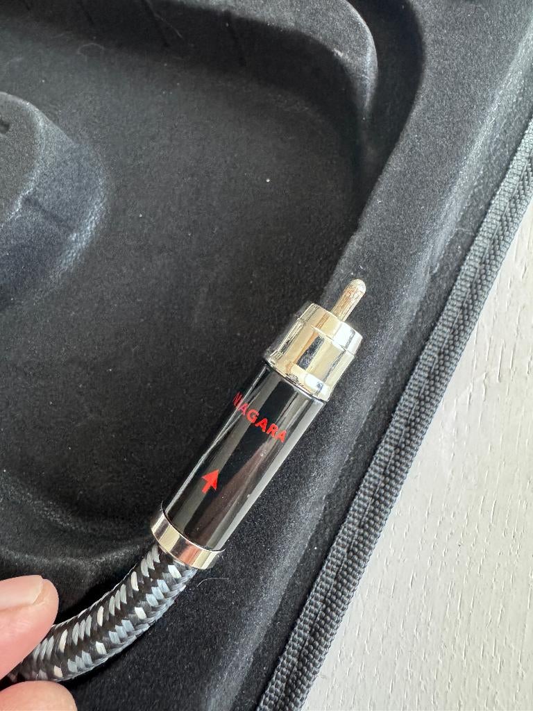 Audioquest Niagara Zilver RCA interconnect, Ophalen of Verzenden, Zo goed als nieuw, Minder dan 2 meter, Interlink-kabel