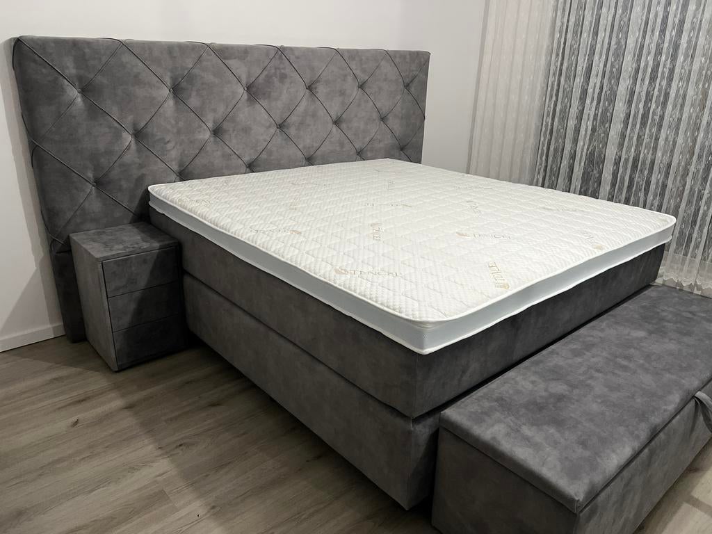 Boxspring 180x200 luxe uitvoering, Ophalen of Verzenden, Overige maten, Nieuwe, 200 cm