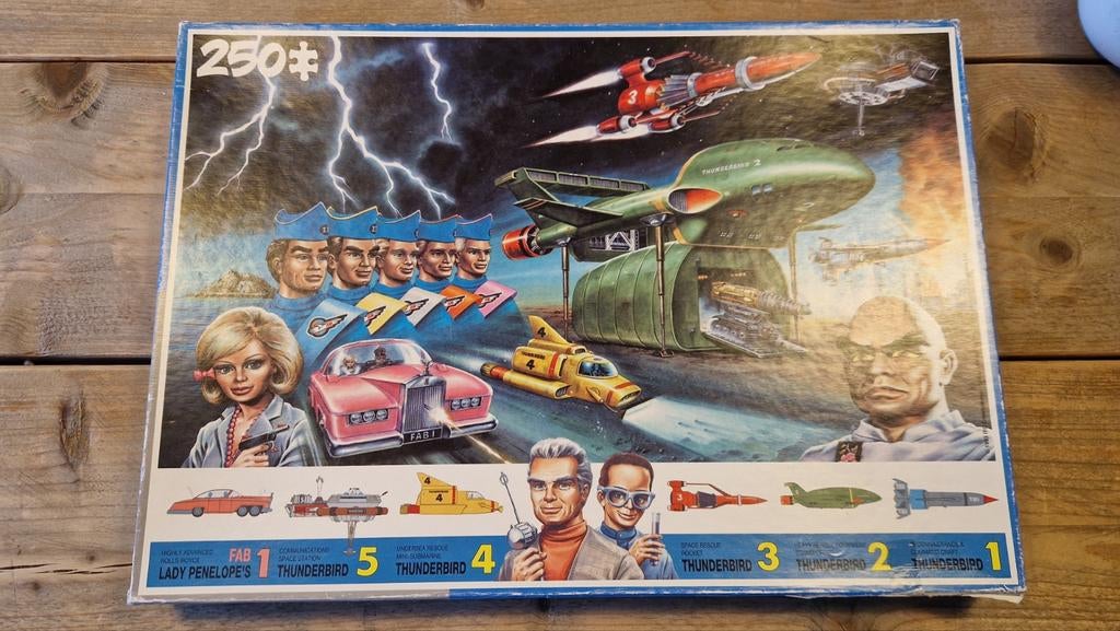 Thunderbirds Puzzel 250 stukjes KING 1993, Ophalen, Minder dan 500 stukjes, Gebruikt, Legpuzzel