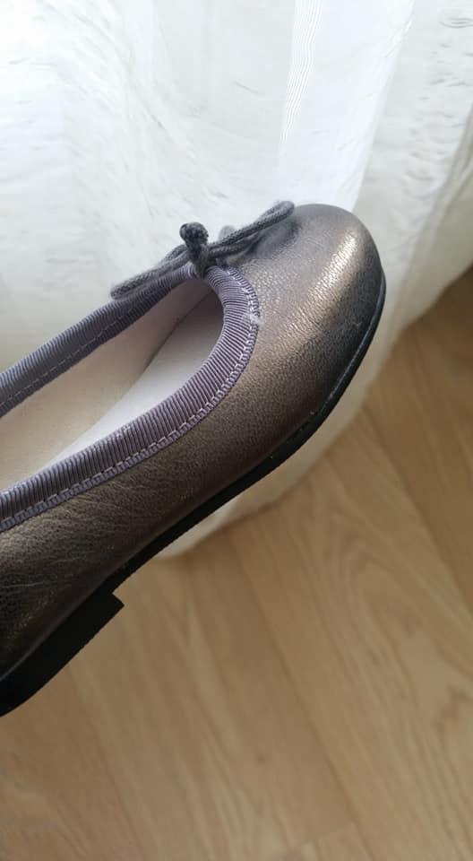 ballerina's parelmoer zgan maat 25 paars strikje, Meisje, Overige typen, Ophalen of Verzenden, Zo goed als nieuw