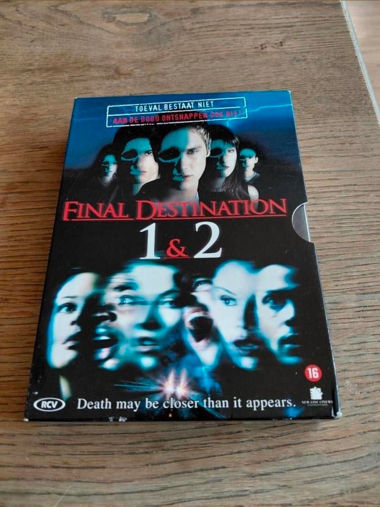 Final Destination 1 en 2 dvd box., Cd's en Dvd's, Dvd's | Horror, Zo goed als nieuw, Overige genres, Boxset, Vanaf 16 jaar, Ophalen of Verzenden