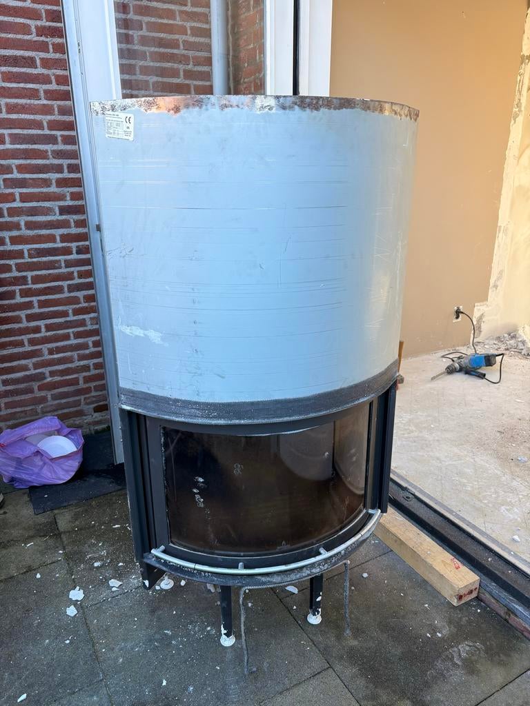 Escamo 300/400 Houtkachel/houthaard, Huis en Inrichting, Kachels, Ophalen, Gebruikt, Houtkachel, Vrijstaand