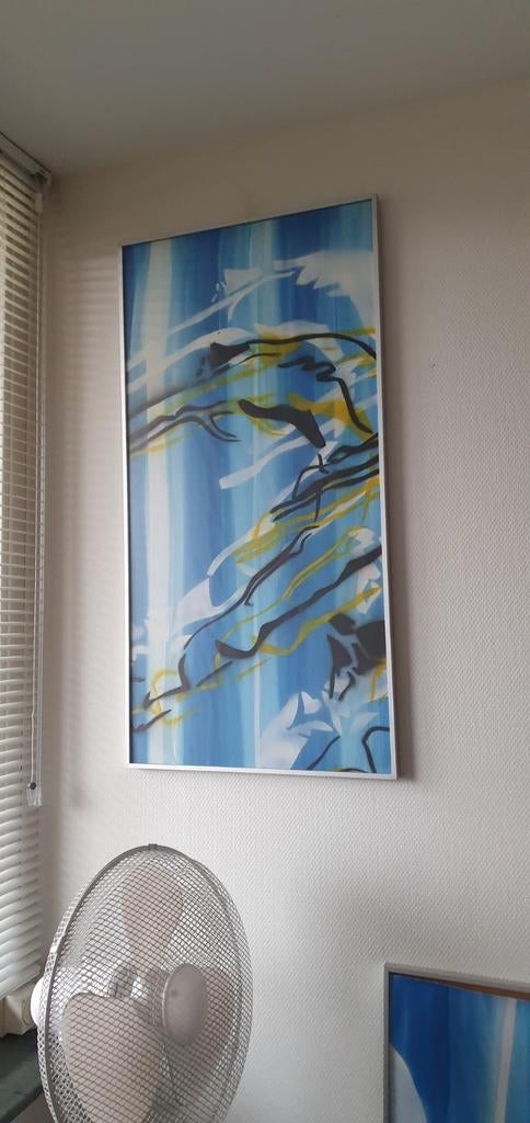 Abstract Schilderij van Janine v Oene, Ophalen