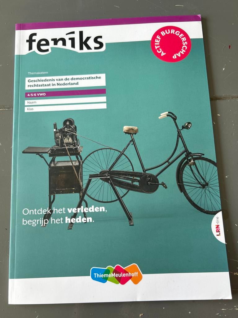 Feniks Geschiedenis democratische rechtsstaat - VWO 4/5/6, Boeken, Ophalen of Verzenden, Gamma, Zo goed als nieuw, WO