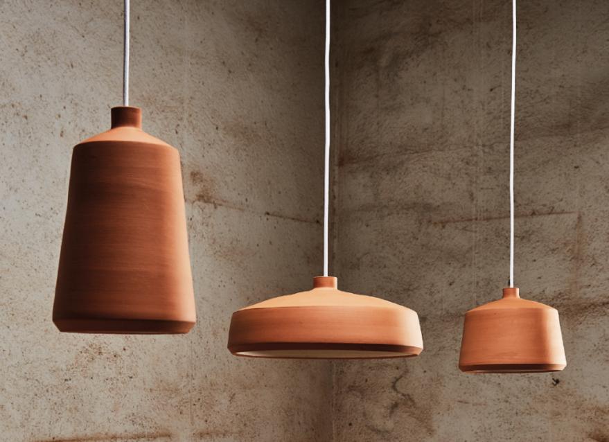 Pott Flame LED Lamp terra (originele Pott lamp), Overige materialen, Ophalen of Verzenden, Zo goed als nieuw, Minder dan 50 cm