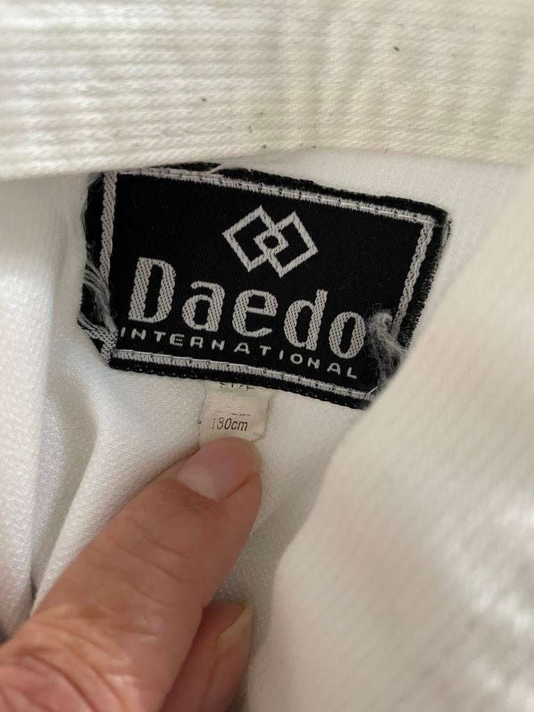 Taekwondo pak Daedo 180 cm - Wedstrijd kwaliteit, Taekwondo, Vechtsportpak, Maat L, Ophalen of Verzenden