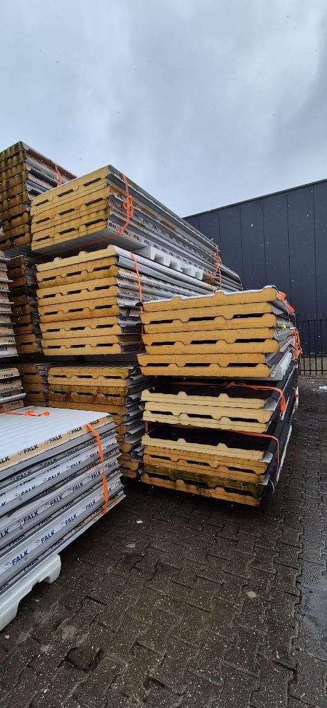 B-Keus sandwich, isolatie dak, gevelpanelen, antraciet zwart, Ophalen, Zo goed als nieuw, Overige materialen, 50 tot 100 mm