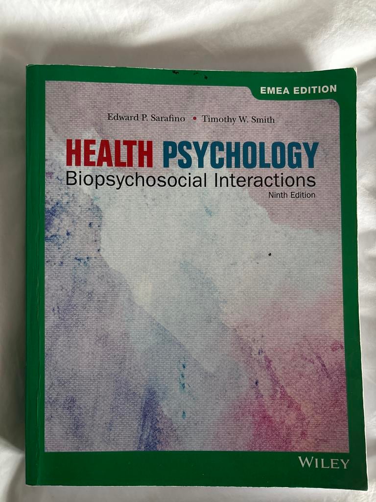 Health psychology 9e editie, Ophalen of Verzenden