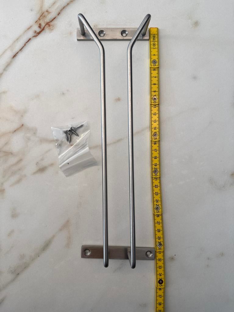 G-fittings Wijnglashouder - 30 cm - Nieuw roestvrijstaal, Huis en Inrichting, Keuken | Keukenbenodigdheden, Nieuw, Ophalen of Verzenden